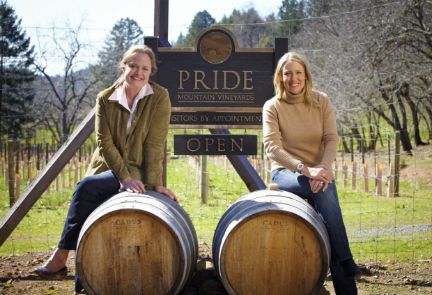 Suzanne Pride Bryan (left) and LPGA star Cristie Kerr share a passion for wine and breast cancer research. Credit: courtesy of Suzanne Pride Bryan