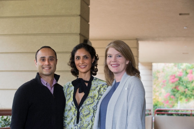Rakesh and Shelly Marwah with Melinda Telli, MD